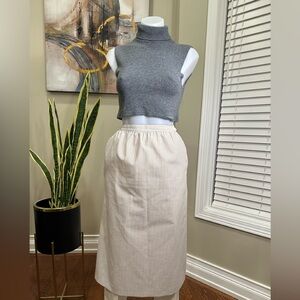 Vintage HABERDASHERY Seersucker Skirt Size14